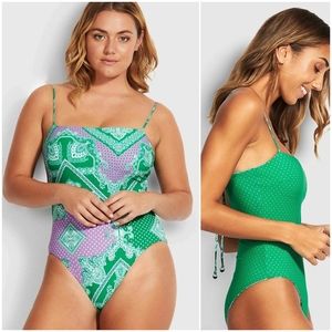 Seafolly Bandana Bay Tube Reversible One Piece Swimsuit 12